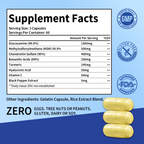 Glucosamine Chondroitin MSM & Turmeric – Cartilage, Joint Health & Flexibility | Non-GMO, Gluten-Free | 180 Capsules