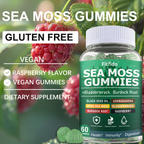 Irish Sea Moss 3000mg Gummies – with Manuka Honey | Immune, Thyroid & Detox Support | Sugar-Free & Vegan | 60 Count
