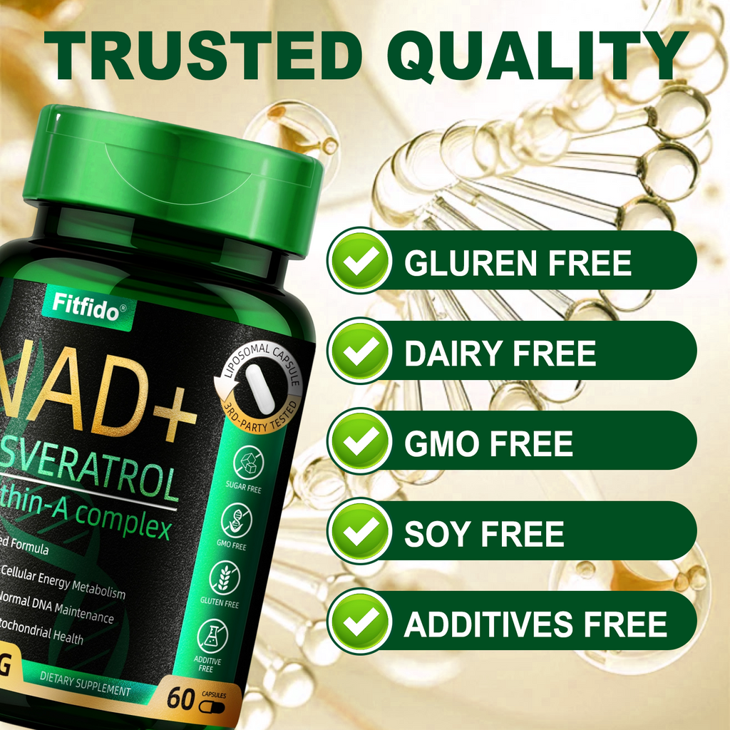 Liposomal NAD+ Complex 300mg – With Urolithin-A & CoQ10 | Cellular Energy & DNA Support | 60 Capsules