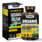 MSM 1000mg – Organic Sulfur | Joint Health, Skin, Hair & Nails | Non-GMO, Gluten-Free | 180 Capsules