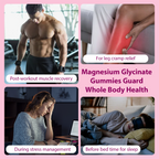Magnesium Glycinate Gummies – 400mg | Sugar-Free | Vegan | Raspberry (60 Count)